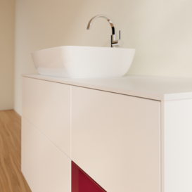 Тумба под раковину Villeroy & Boch Finion 120х50,1 см с подсветкой МДФ белый матовый лак/стекло белое матовое F811HBMT