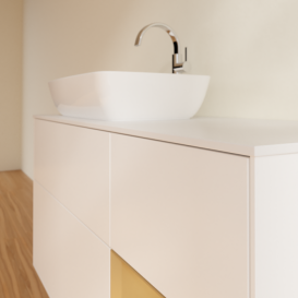 Тумба под раковину Villeroy & Boch Finion 120х50,1 см с подсветкой МДФ белый матовый лак/стекло белое матовое F811HFMT