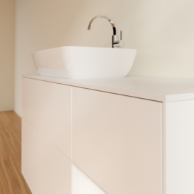 Тумба под раковину Villeroy & Boch Finion 120х50,1 см с подсветкой МДФ белый матовый лак/стекло белое матовое F811MTMT