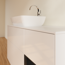 Тумба под раковину Villeroy & Boch Finion 120х50,1 см с подсветкой МДФ глянцевый белый лак/стекло белое матовое F811PDGF