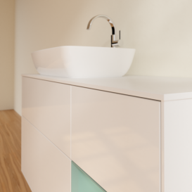 Тумба под раковину Villeroy & Boch Finion 120х50,1 см с подсветкой МДФ глянцевый белый лак/стекло белое матовое F811GMGF