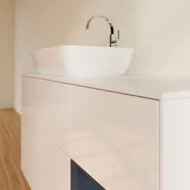 Тумба под раковину Villeroy & Boch Finion 120х50,1 см с подсветкой МДФ глянцевый белый лак/стекло белое матовое F811HGGF