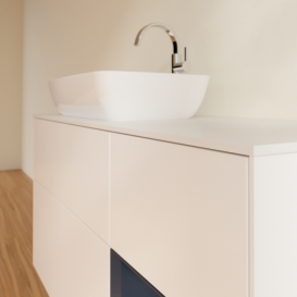 Тумба под раковину Villeroy & Boch Finion 120х50,1 см с подсветкой МДФ белый матовый лак/стекло белое матовое F811HGMT