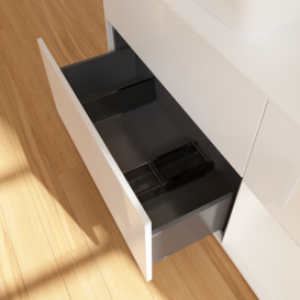 Тумба под раковину Villeroy & Boch Finion 120х50,1 см с подсветкой МДФ глянцевый белый лак/стекло белое матовое G811GFGF