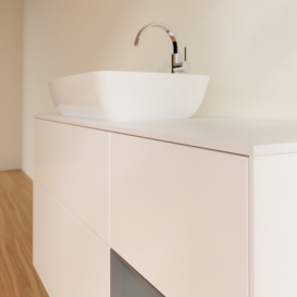 Тумба под раковину Villeroy & Boch Finion 120х50,1 см с подсветкой МДФ белый матовый лак/стекло белое матовое G811GKMT