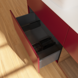 Тумба под раковину Villeroy & Boch Finion 120х50,1 см с подсветкой МДФ пион матовый лак/стекло белое матовое G811GNHB