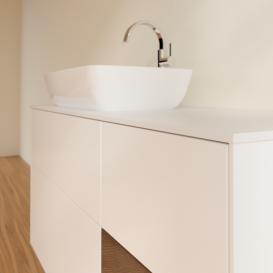 Тумба под раковину Villeroy & Boch Finion 120х50,1 см с подсветкой МДФ белый матовый лак/стекло белое матовое G811GNMT