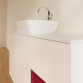 Тумба под раковину Villeroy & Boch Finion 120х50,1 см с подсветкой МДФ белый матовый лак/стекло белое матовое G811HBMT