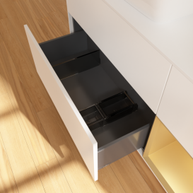 Тумба под раковину Villeroy & Boch Finion 120х50,1 см с подсветкой МДФ белый матовый лак/стекло белое матовое G811HFMT