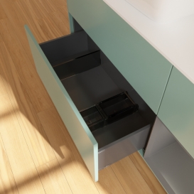 Тумба под раковину Villeroy & Boch Finion 120х50,1 см с подсветкой МДФ оливковый матовый лак/стекло белое матовое G811GKGM