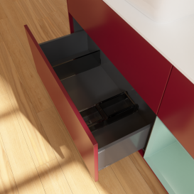 Тумба под раковину Villeroy & Boch Finion 120х50,1 см с подсветкой МДФ пион матовый лак/стекло белое матовое G811GMHB