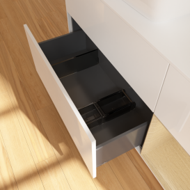 Тумба под раковину Villeroy & Boch Finion 120х50,1 см с подсветкой МДФ глянцевый белый лак/стекло белое матовое G811PCGF