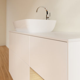 Тумба под раковину Villeroy & Boch Finion 120х50,1 см с подсветкой МДФ белый матовый лак/стекло белое матовое G811PCMT