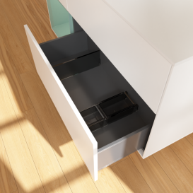 Тумба под раковину Villeroy & Boch Finion 120х50,1 см с подсветкой МДФ белый матовый лак/стекло белое матовое F821GMMT