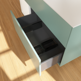 Тумба под раковину Villeroy & Boch Finion 120х50,1 см с подсветкой МДФ оливковый матовый лак/стекло белое матовое F821MTGM