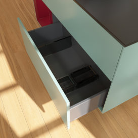 Тумба под раковину Villeroy & Boch Finion 120х50,1 см с подсветкой МДФ оливковый матовый лак/стекло черное матовое F822HBGM