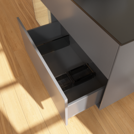 Тумба под раковину Villeroy & Boch Finion 120х50,1 см с подсветкой МДФ антрацит матовый лак/стекло черное матовое F822PCGK