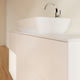 Тумба под раковину Villeroy & Boch Finion 120х50,1 см с подсветкой МДФ белый матовый лак/стекло белое матовое G821MTMT