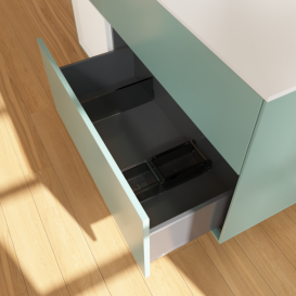 Тумба под раковину Villeroy & Boch Finion 120х50,1 см с подсветкой МДФ оливковый матовый лак/стекло белое матовое G821GFGM