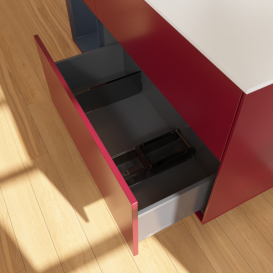 Тумба под раковину Villeroy & Boch Finion 120х50,1 см с подсветкой МДФ пион матовый лак/стекло белое матовое G821HGHB