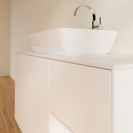 Тумба под раковину Villeroy & Boch Finion 120х50,1 см с подсветкой МДФ белый матовый лак/стекло белое матовое F831GFMT