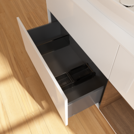 Тумба под раковину Villeroy & Boch Finion 120х50,1 см с подсветкой МДФ глянцевый белый лак/стекло белое матовое F831GNGF