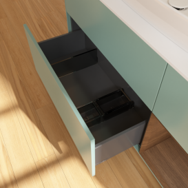 Тумба под раковину Villeroy & Boch Finion 120х50,1 см с подсветкой МДФ оливковый матовый лак/стекло белое матовое F831GNGM