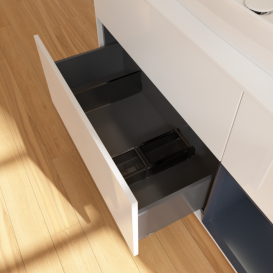 Тумба под раковину Villeroy & Boch Finion 120х50,1 см с подсветкой МДФ глянцевый белый лак/стекло белое матовое F831HGGF