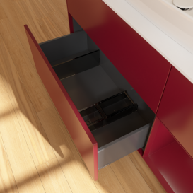 Тумба под раковину Villeroy & Boch Finion 120х50,1 см с подсветкой МДФ пион матовый лак/стекло белое матово G831HBHB