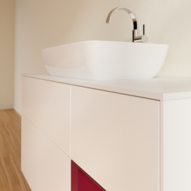 Тумба под раковину Villeroy & Boch Finion 120х50,1 см с подсветкой МДФ белый матовый лак/стекло белое матовое G831HBMT