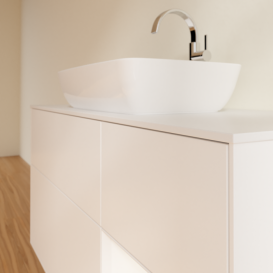 Тумба под раковину Villeroy & Boch Finion 120х50,1 см с подсветкой МДФ белый матовый лак/стекло белое матовое G831MTMT