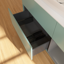 Тумба под раковину Villeroy & Boch Finion 120х50,1 см с подсветкой МДФ оливковый матовый лак/стекло белое матовое G831GKGM