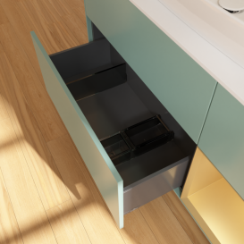 Тумба под раковину Villeroy & Boch Finion 120х50,1 см с подсветкой МДФ оливковый матовый лак/стекло белое матовое G831HFGM