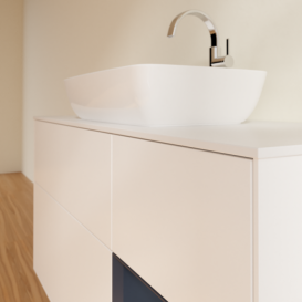 Тумба под раковину Villeroy & Boch Finion 120х50,1 см с подсветкой МДФ белый матовый лак/стекло белое матовое G831HGMT