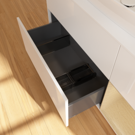 Тумба под раковину Villeroy & Boch Finion 120х50,1 см с подсветкой МДФ глянцевый белый лак/стекло белое матовое G831PCGF