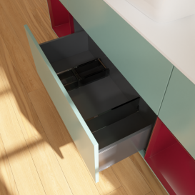 Тумба под раковину Villeroy & Boch Finion 160х50,1 см с подсветкой МДФ оливковый матовый лак/стекло белое матовое F861HBGM