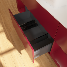 Тумба под раковину Villeroy & Boch Finion 160х50,1 см с подсветкой МДФ пион матовый лак/стекло белое матовое G861HBHB