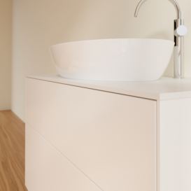 Тумба под раковину Villeroy & Boch Finion 100х50,1 см МДФ белый матовый лак/стекло белое матовое F88100MT