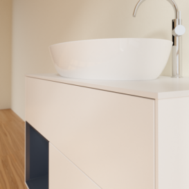 Тумба под раковину Villeroy & Boch Finion 100х50,1 см с подсветкой МДФ белый матовый лак/стекло белое матовое F891HGMT