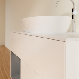 Тумба под раковину Villeroy & Boch Finion 100х50,1 см с подсветкой МДФ белый матовый лак/стекло белое матовое G891GKMT