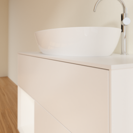 Тумба под раковину Villeroy & Boch Finion 100х50,1 см с подсветкой МДФ белый матовый лак/стекло белое матовое G891MTMT