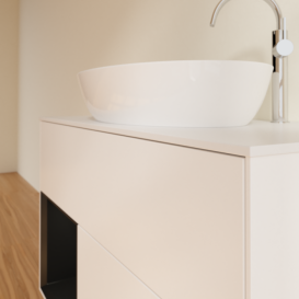 Тумба под раковину Villeroy & Boch Finion 100х50,1 см с подсветкой МДФ белый матовый лак/стекло белое матовое G891PDMT