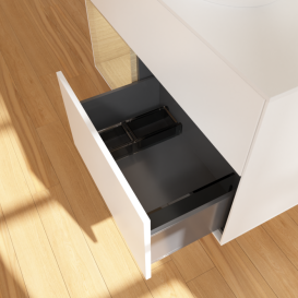 Тумба под раковину Villeroy & Boch Finion 100х50,1 см с подсветкой МДФ белый матовый лак/стекло белое матовое G891PCMT