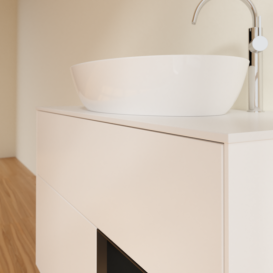 Тумба под раковину Villeroy & Boch Finion 100х50,1 см с подсветкой МДФ белый матовый лак/стекло белое матовое F901PDMT