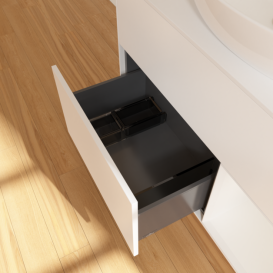 Тумба под раковину Villeroy & Boch Finion 100х50,1 см с подсветкой МДФ белый матовый лак/стекло белое матовое G901GFMT