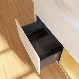 Тумба под раковину Villeroy & Boch Finion 100х50,1 см с подсветкой МДФ белый матовый лак/стекло белое матовое G901HFMT