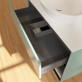 Тумба под раковину Villeroy & Boch Finion 100х50,1 см с подсветкой МДФ оливковый матовый лак/стекло белое матовое G901PDGM