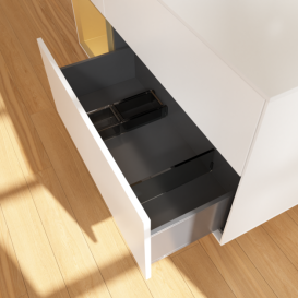 Тумба під раковину Villeroy & Boch Finion 120х50,1 см із підсвічуванням МДФ білий матовий лак/скло біле матове G941HFMT