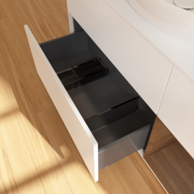 Тумба под раковину Villeroy & Boch Finion 120х50,1 см с подсветкой МДФ белый матовый лак/стекло белое матовое F951GNMT