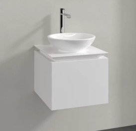 Тумба під раковину Villeroy & Boch Legato 45х50 см МДФ/ДСП білий глянсовий B56500DH